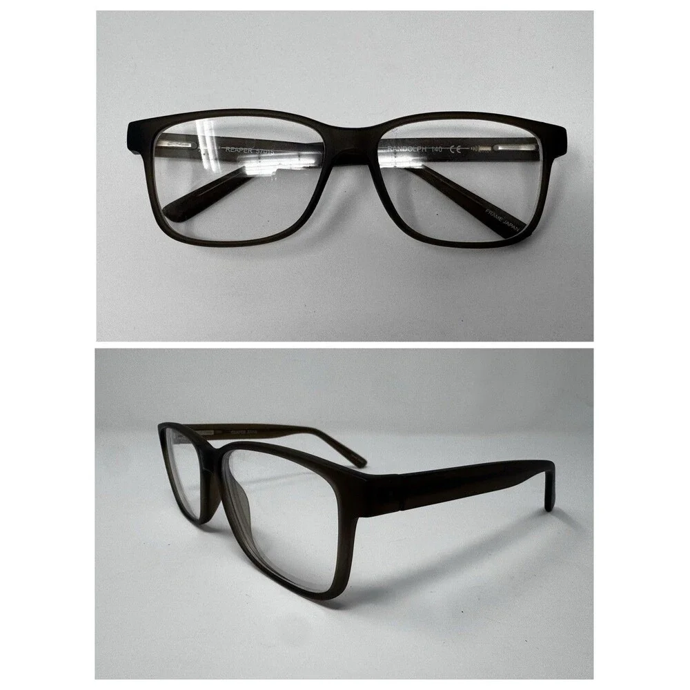 Randolph Reaper Brown Eyeglass Frames 57-15-140 Japan Authentic